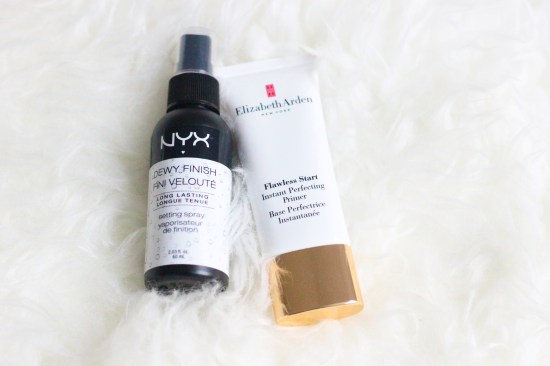Nyx Dewy Setting Spray Before And After